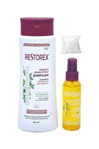 Restorex Kuru Ve Yıpranmış Saçlar Içın Şampuan 500 Ml+ 100 Ml Argan Yağı + Bone