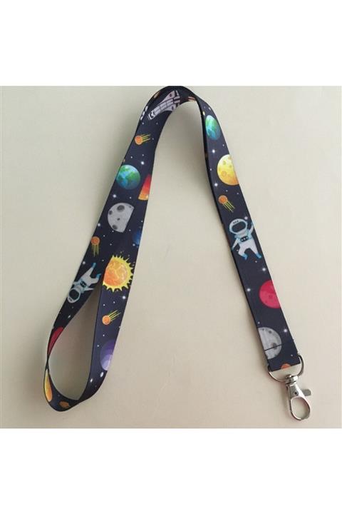 milimetrik Boyun Askı Ipi - Desenli Yaka Ipi