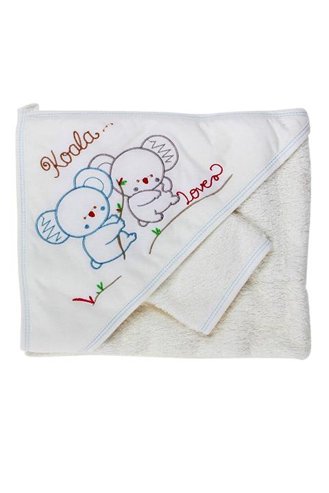 MG MİNİ GİYİM Erkek Mavi Koala Silgi Havlu