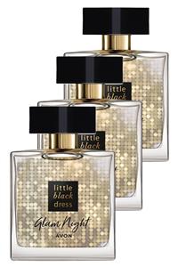 AVON Little Black Dress Glam Night Kadın Parfüm Edp 50 Ml. Üçlü Set