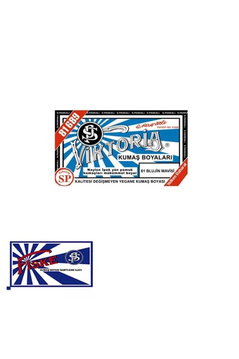 Viktoria Blujin Mavisi Kumaş Boya Fiske