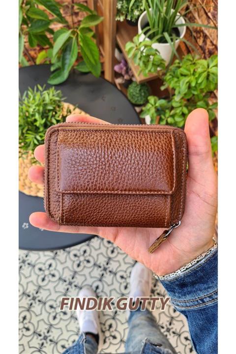 Visso leather Visso 710 Fermuarlı Cepli Erkek Kadın Cüzdan Çanta