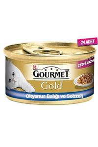 Gourmet Gold 24 Adet - Okyanus Balıklı Yetişkin Kedi Konservesi 85 Gr