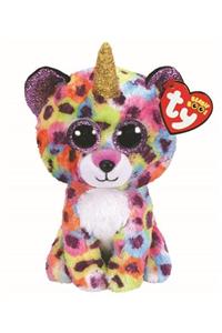 TY Beanie Boos-giselle Gökkuşağı Unicorn Leopar 15 Cm