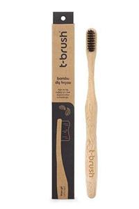 TBRUSH T-brush Bambu Diş Fırçası - Koyu Gri