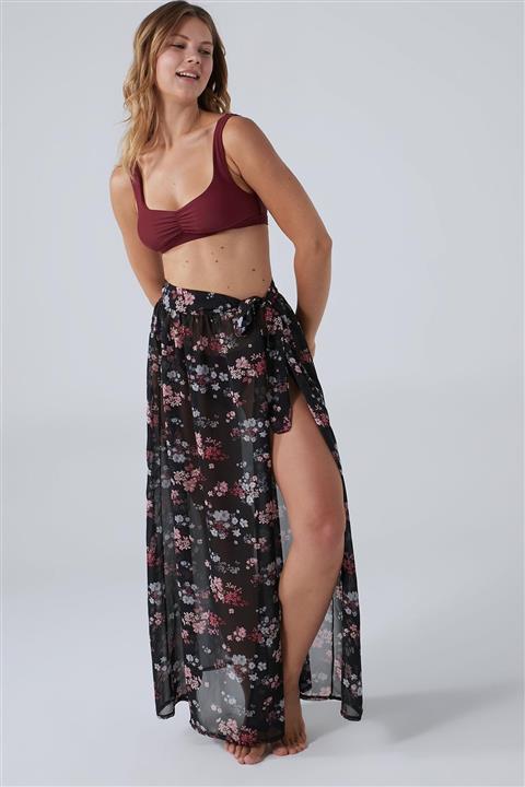 Herita Pareo Kırmızı Çiçekli