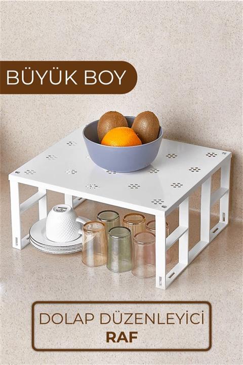 BİTERSE Dolap Içi Düzenleyici Metal Raf Büyük