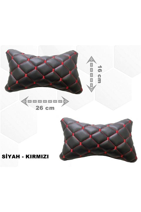 Point Alfa Romeo 156 2003-2005 Arası Oto Koltuk Boyunluk Suni Deri Ve Jarse 2 Adet