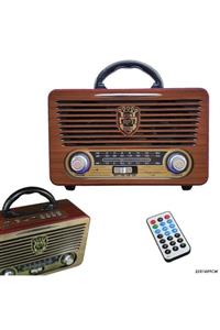 asatavm Radyo Nostalji Şarjlı Pilli Bluetooth Fm/usb/sd/aux Nsj05