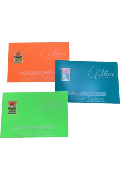 Gıpta 17x24 Plastik Kapaklı 32 Yaprak Resim Defteri