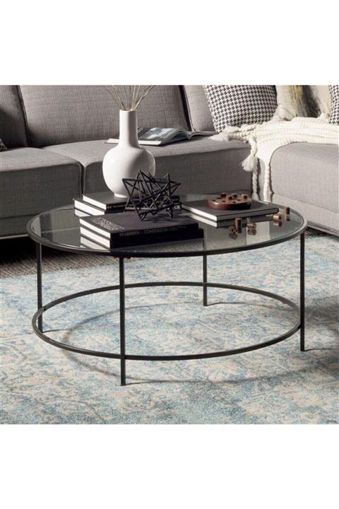 zey designer Metal Siyah Orta Sehpa