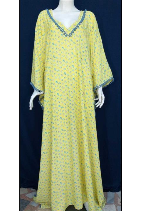 Kübra Tekstil ve Giyim Sarı Kaftan