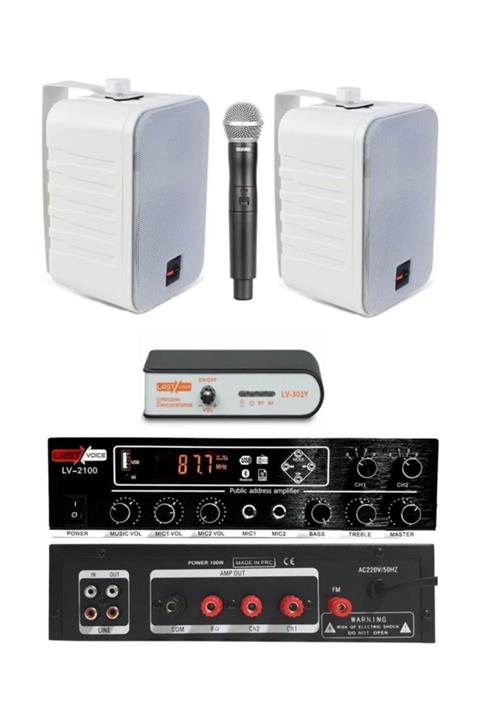 Lastvoice Large Plus Paket-1 Hoparlör Ve Anfi Anons Ses Sistemi Seti