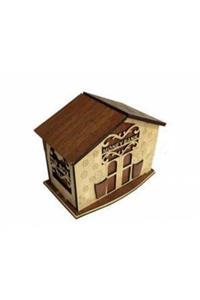 Berrinstore Money Bank Ahşap Tip Box Bahşiş Kutusu Kumbara