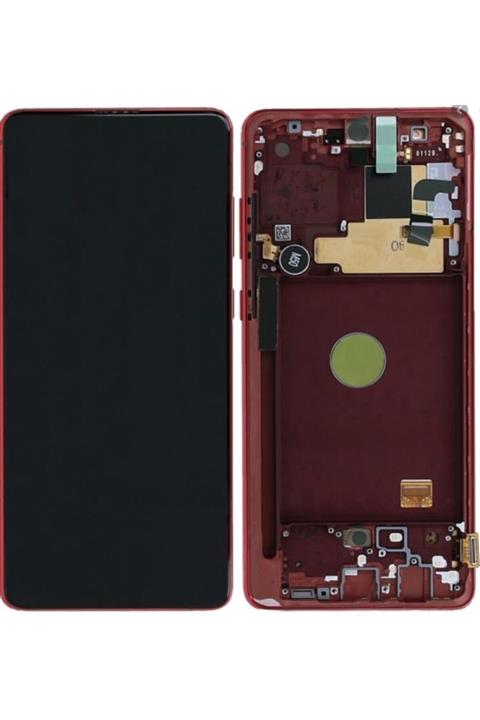 Samsung Note 10 Lite Kırmızı Orjinal Lcd