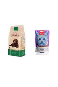 Honey Premium Kuzu Etli Pirinçli Yavru Köpek Maması ve Ödül Ördek Etli Sosis 100 gr