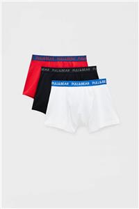 Pull & Bear 3’Lü Kontrast Renkli Boxer Paketi