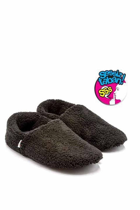 Twigy Cool Siyah Kışlık Kadın Ev Ayakkabısı