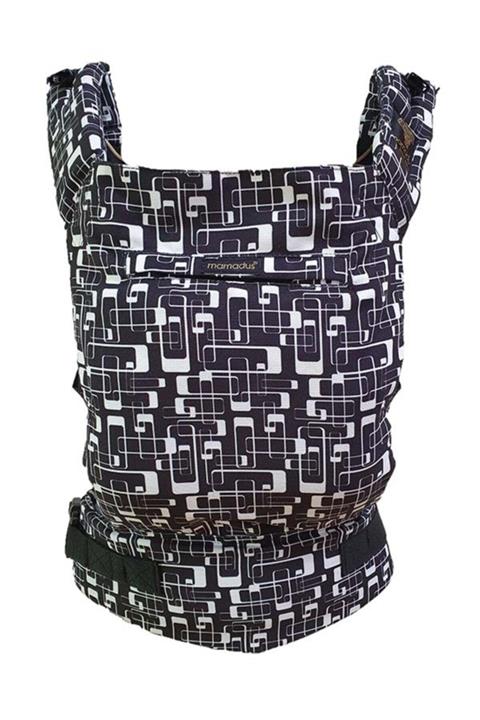 MamadusBaby Siyah Şekiller Ergonomik Kanguru