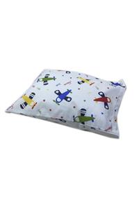 Pafuli El Yapımı Bebek Yastık Kılıfı 35x45 Cm Renkli Uçaklar