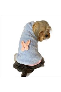 Kemique Softie Blue Bunny Kapşonlu Sweat By Köpek Kazağı