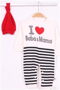 Babydonat Unisex Bebek Baba Mama Tulum 3/9 Ay