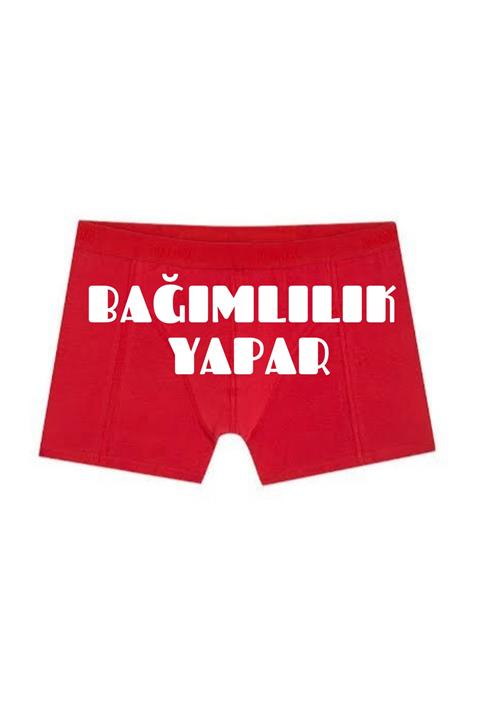 BoxerMasters Erkek Bagımlılık Yapar Yazılı Baskılı Boxer