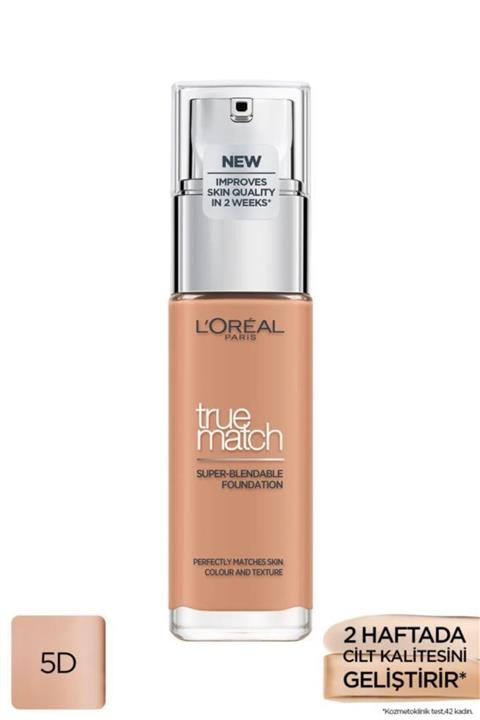 L'Oreal Paris L'oréal Paris True Match Bakım Yapan Fondöten 5d Golden Sand