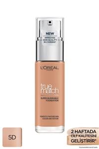 L'Oreal Paris L'oréal Paris True Match Bakım Yapan Fondöten 5d Golden Sand