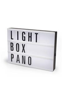 fikirstore A4 Dekoratif Led Işıklı Pano Lightbox 96 Harf & Emojiler (30 X 22 Cm )