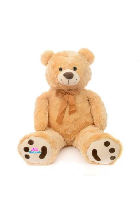 hediyecik Papyonlu Sevimli Pufudik Peluş Yorgun Ayıcık 100 Cm