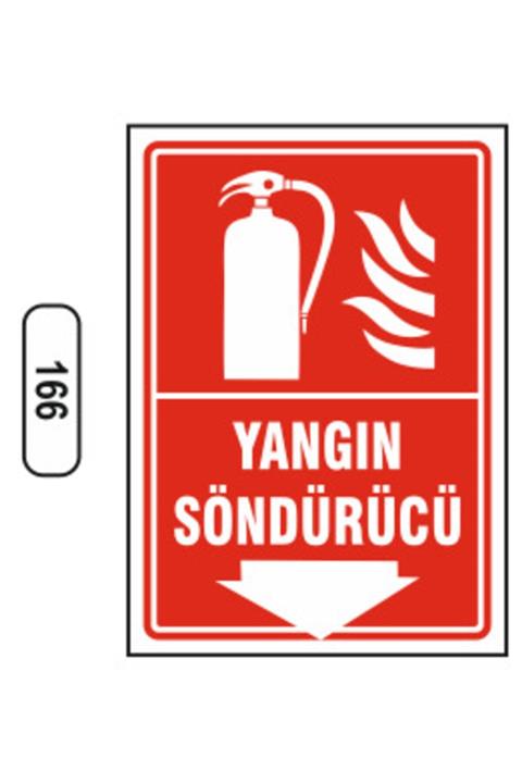 ERGÜNDOĞDU Yangın Söndürücü Uyarı Ikaz Levhası