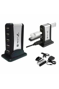 TEKNO İSTANBUL 7 Port Usb Çoklayıcı Usb Hub Çoğaltıcı - Adaptörlü Pc Notebook