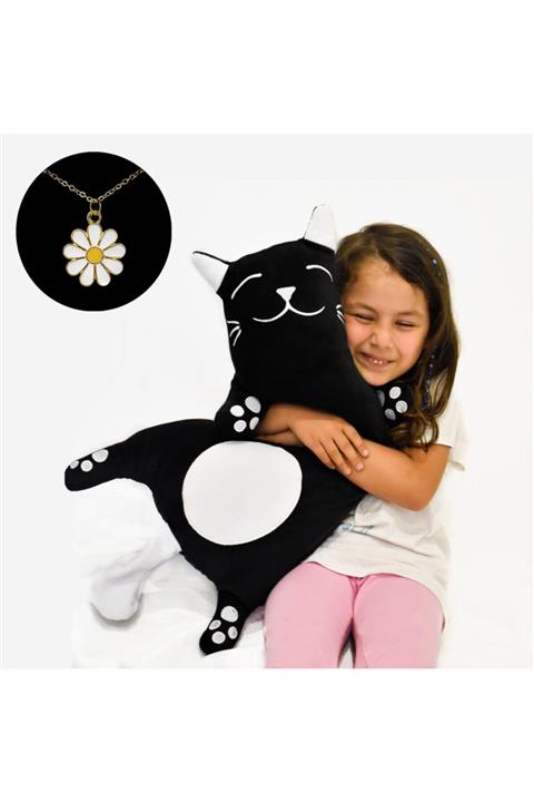 Sweet Boxs Sevimli Kedi Uyku Arkadaşı & Papatya Kolye