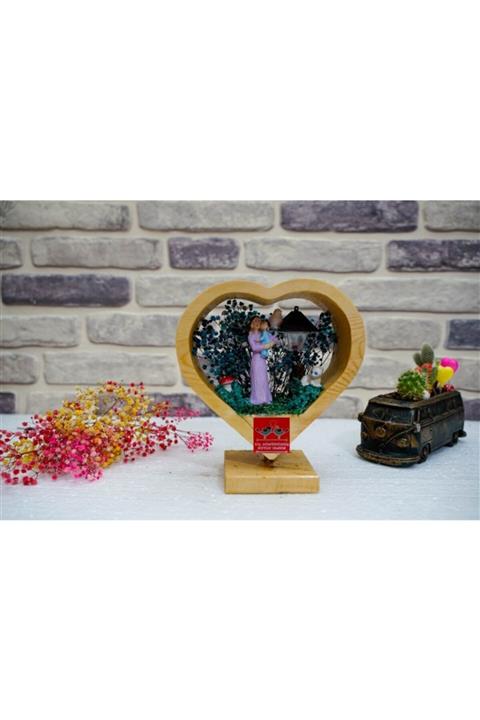 Mefu Home Sevgiliye Yıl Dönümü Anne Kucağı Temalı Hediyelik Işıklı Teraryum