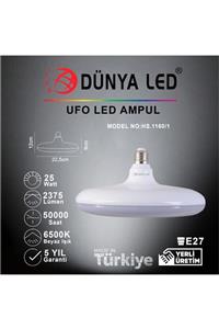 DÜNYA LED Hs.1160/1 25w Ufo Tipi Led Ampul E-27 6500k Beyaz Işık