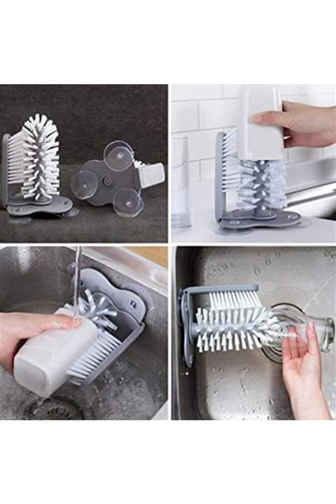 Tolun Trend Fonksiyonel Vantuzlu Kolaylıkla Elde Bulaşık Yıkama Fırçası