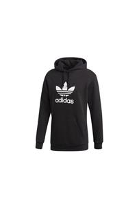 adidas Erkek Siyah Trefoıl Hoodıe Sweatshirt