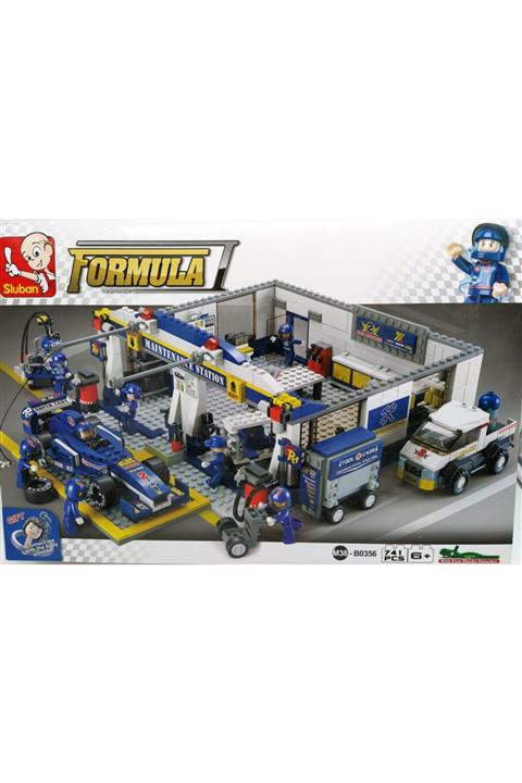 Sluban Formula 1 Bakım Istasyonu 741 Parça Blok
