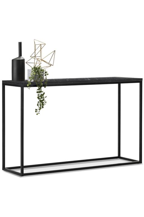 DEKOPRATİK Stella Siyah Mermer Desen Metal Dresuar