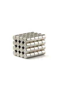 Dünya Magnet 50 Adet Çap 5mm X Kalınlık 5mm Güçlü Neodyum Mıknatıs(50'li Paket)