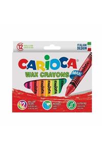 CARIOCA 12 Renk Wax Maxi Pastel Boya