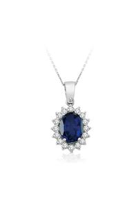 Emel Pırlanta 2.20 Ct. Pırlanta Safir Kolye