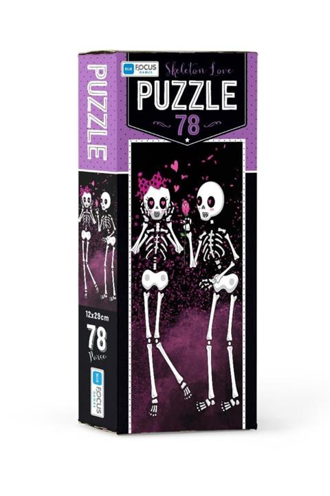 Blue Focus 78 Parça Puzzle Skeleton Love