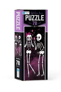 Blue Focus 78 Parça Puzzle Skeleton Love