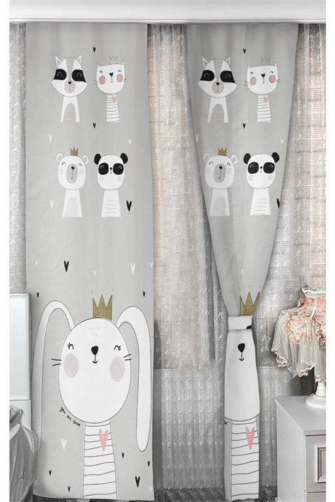 Bebişim Halı Bebişim Sevimli Hayvanlar Desenli 140x240 Bh1359 Fon Perde