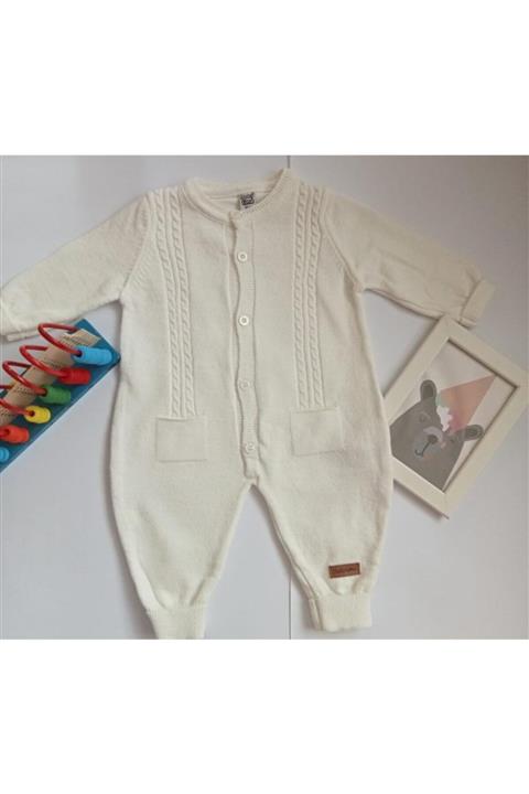 littleb&mkids Örme Beyaz Tulum