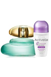 Oriflame Elvie Edt 50 ml Kadın Parfüm +Activelle Extreme Anti-perspirant Roll-on KOZMETİKDEPOSU01562