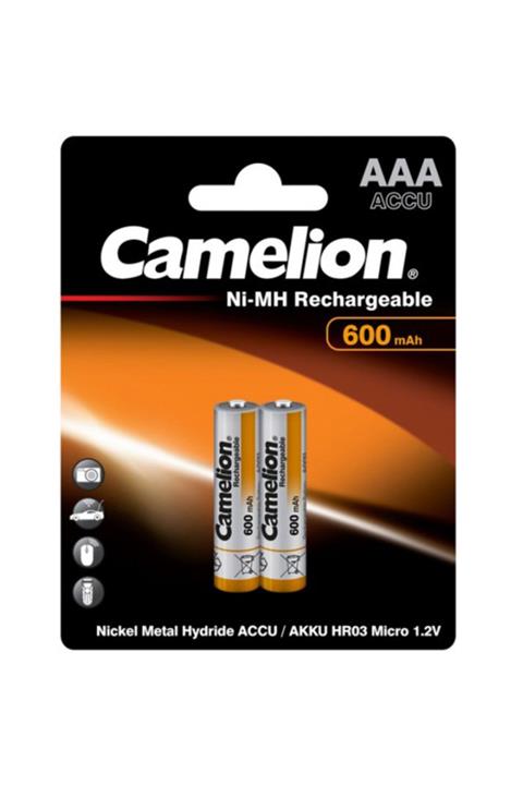 CAMELİON 600 Mah Ince Kalem Aaa Şarjlı Pil 2li Paket