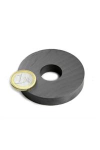 Dünya Magnet 1 Adet 55mm X D25mm X 10mm Ferrit Kömür Seramik Halka Mıknatıs